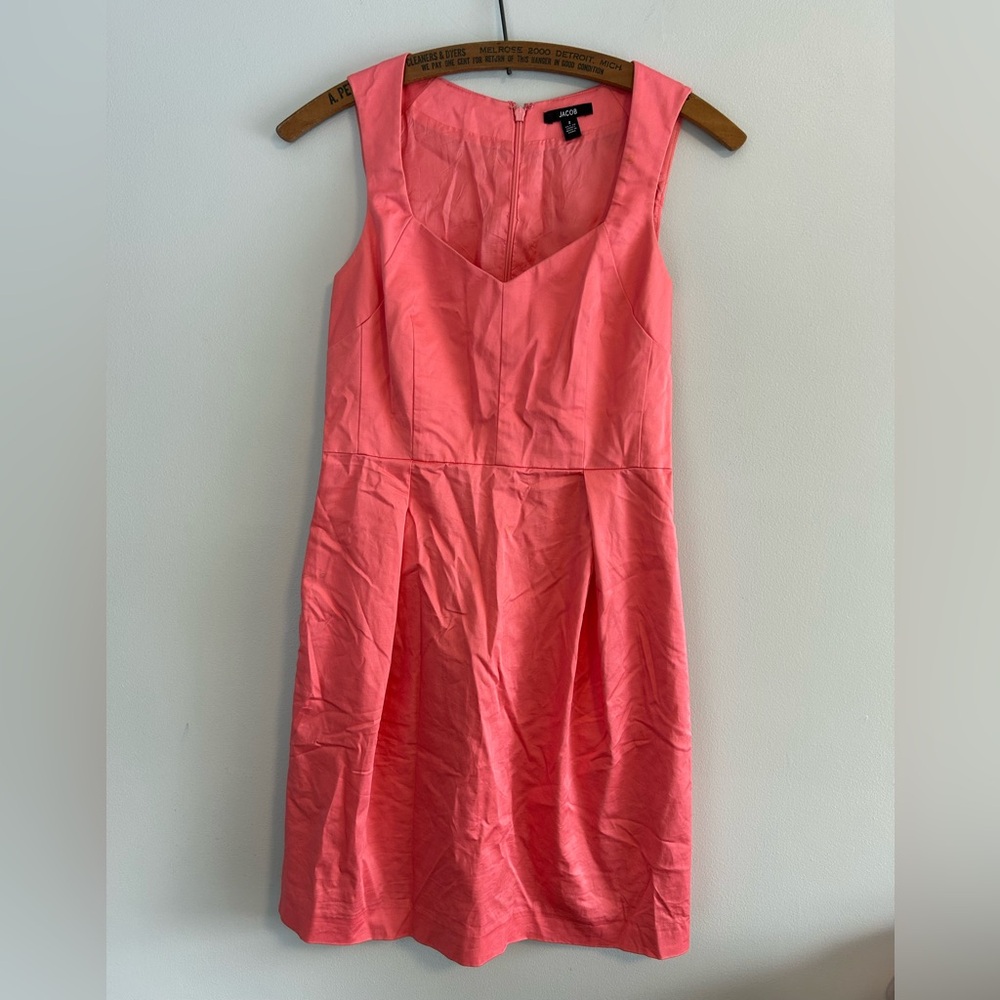 (3/$20) Jacob women’s 2 pink sweat heart neckline Sleeveless Mini Dress